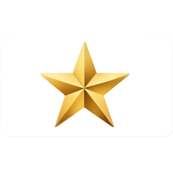 business card with a star symbol emoji