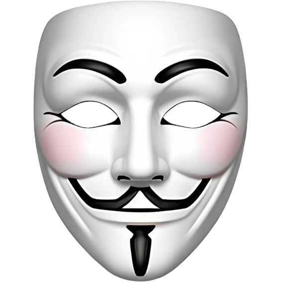 Anonymous mask emoji
