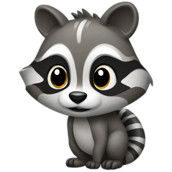 Raccoon dinosaure emoji