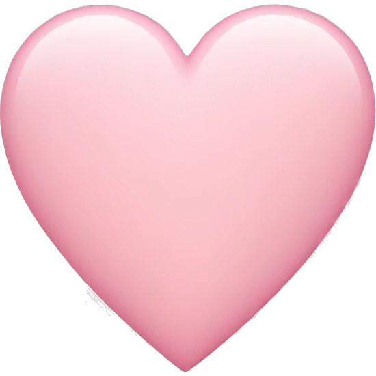Light pink heart emoji