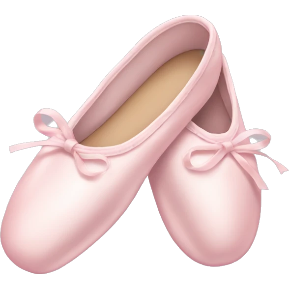 Pale pink ballet shoes emoji