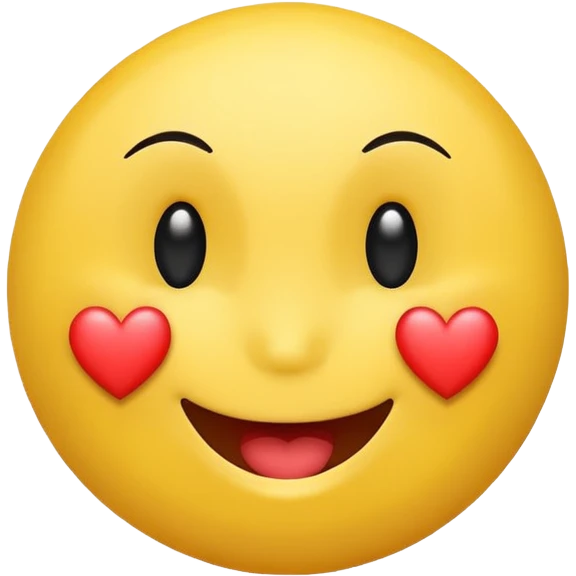 Smiley face with heart emoji
