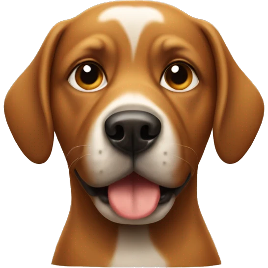 Dog with poop on its head emoji