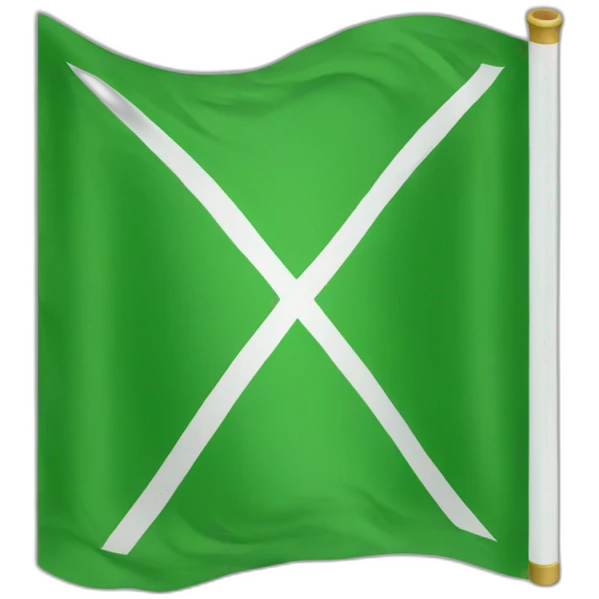 green classic flag emoji