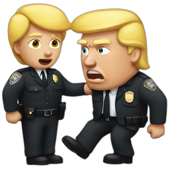 trump-getting-arrested emoji