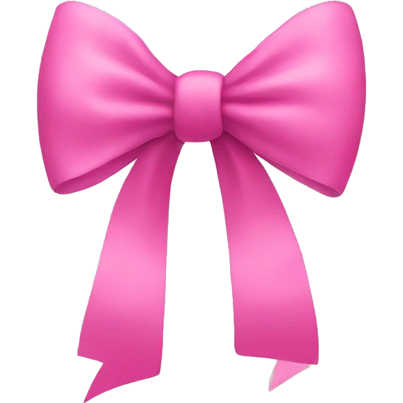 Pink bow emoji