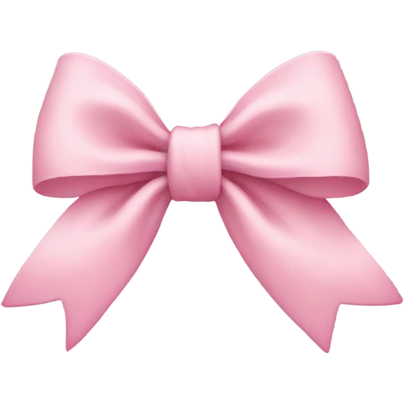 light pink bow emoji