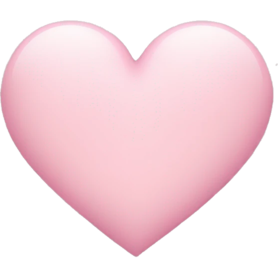Light pink heart emoji
