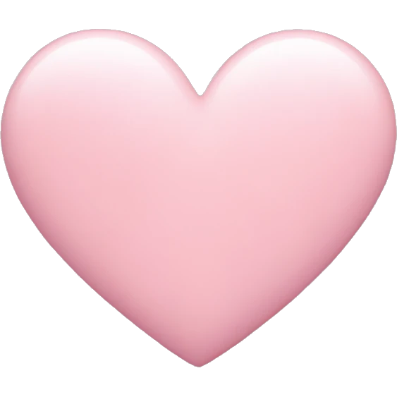 Pastel pink heart emoji emoji
