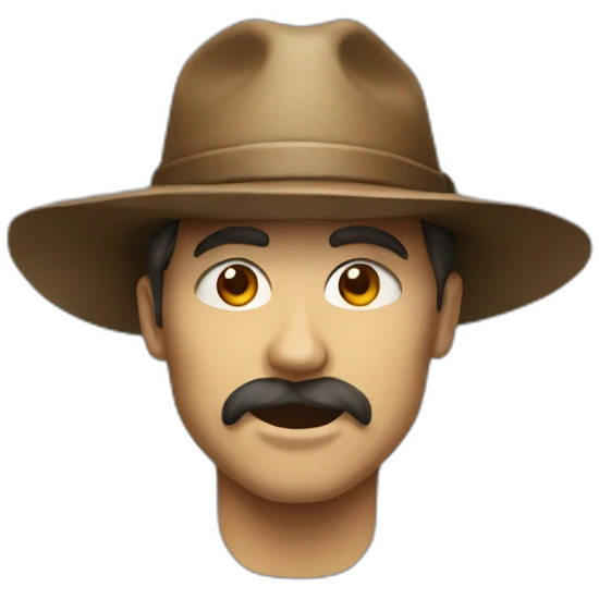 Titan with hat emoji