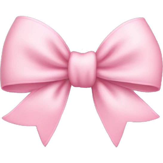 Baby pink bow emoji