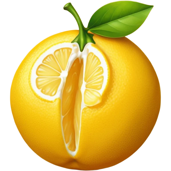 mac os icon lemon squeezed pressed by a press emoji