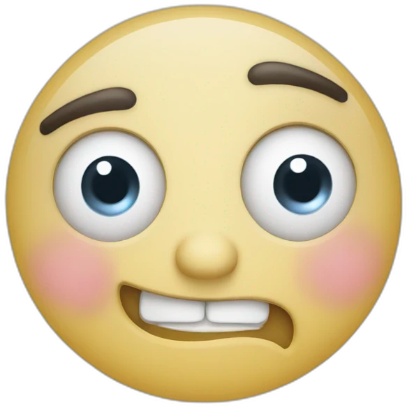 A thumbs up with teary eye face emoji