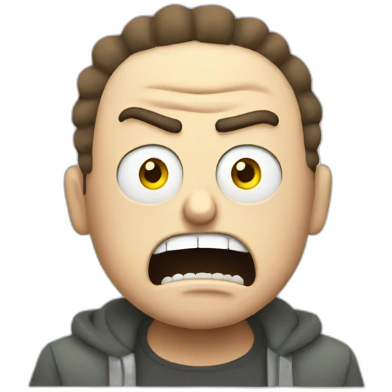 angry morty emoji