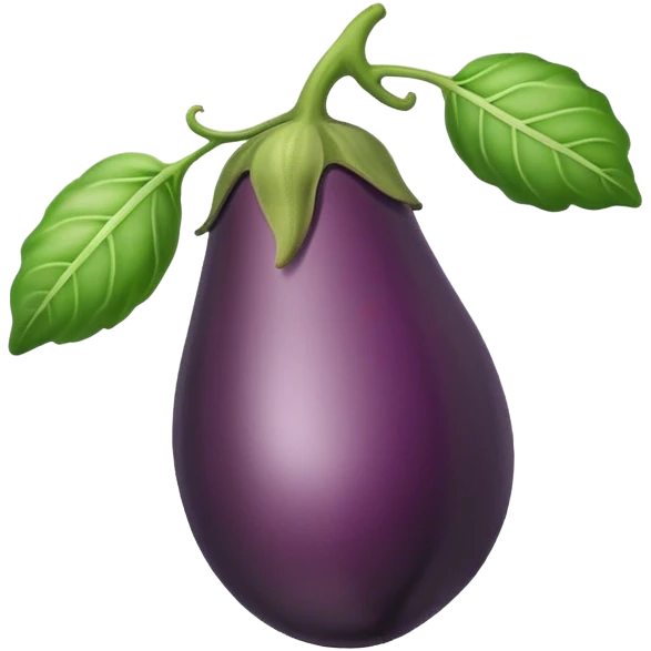 Aubergine in Pfirsich  emoji