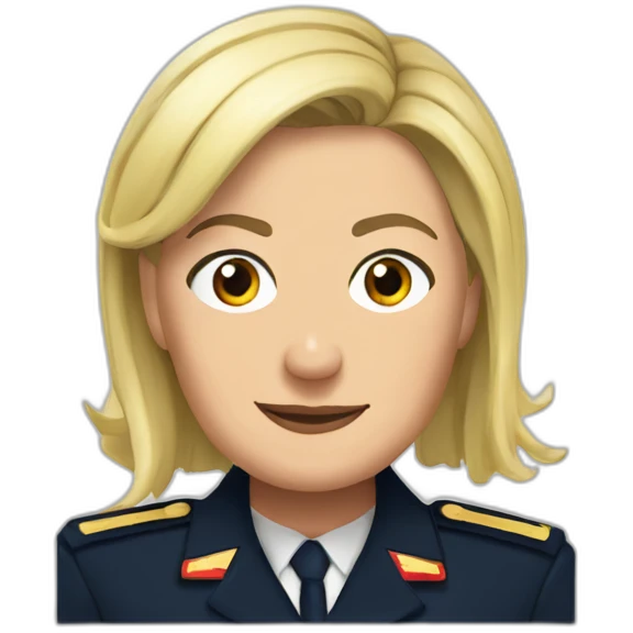 Marine le Pen noire emoji
