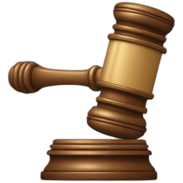 gavel banging emoji