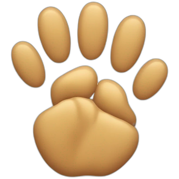 animal paw pointing emoji