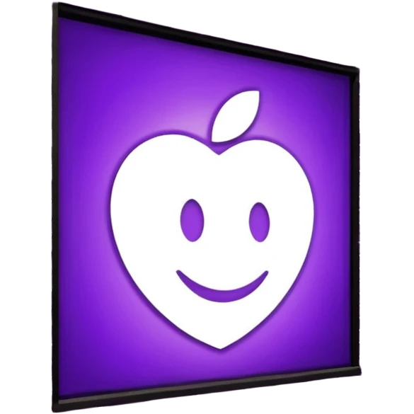 Projection Ad Wall — purple-white light + moving logo on brick wall, Street Advertisements. emoji