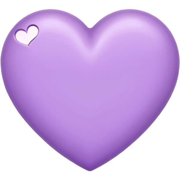 Light pastel whitish Purple Heart emoji