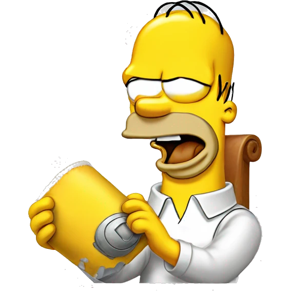 Homer Simpson Snoopy  emoji