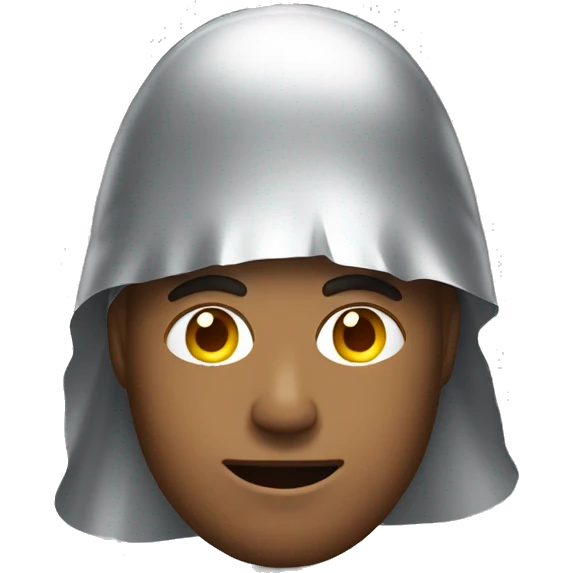 Man with tin foil hat emoji