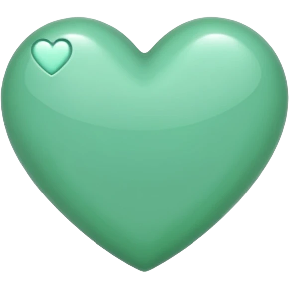 Mint heart emoji