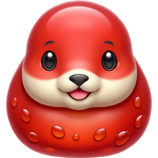 red jelly candy gopher emoji