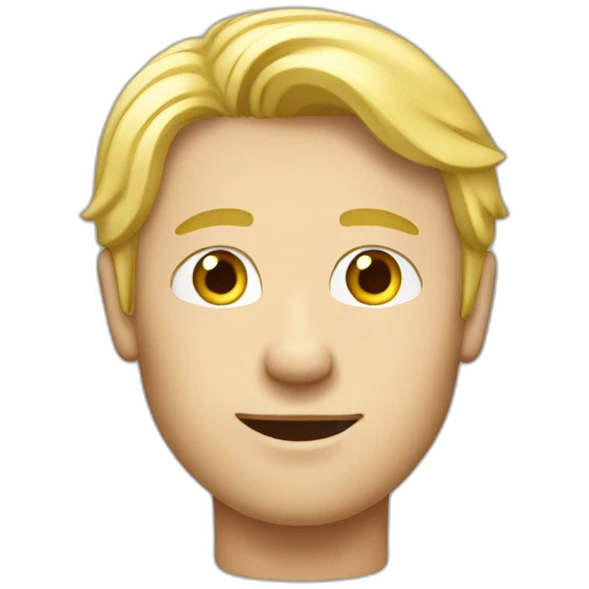 Blond guy redwith letters MAPFRE emoji
