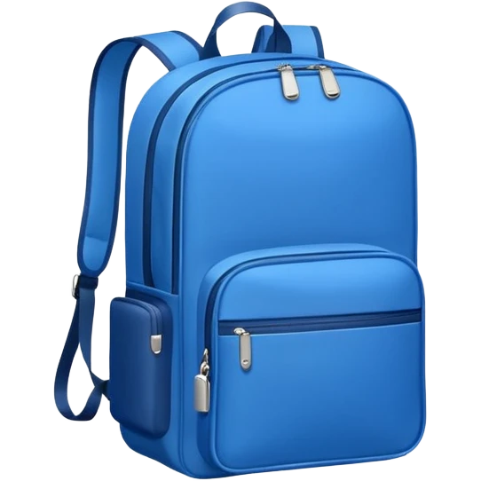 blue school bag emoji