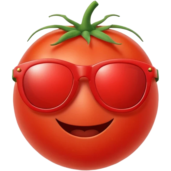 tomato with sunglasses emoji