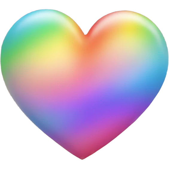 Rainbow heart emoji
