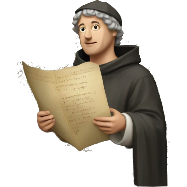 Petrarch holds a scroll in his hand emoji
