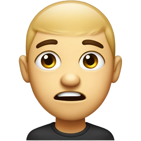 Emoji face Stretches the part under the eye with his finger as if he doesn't believe and thinks "yeah sure" emoji