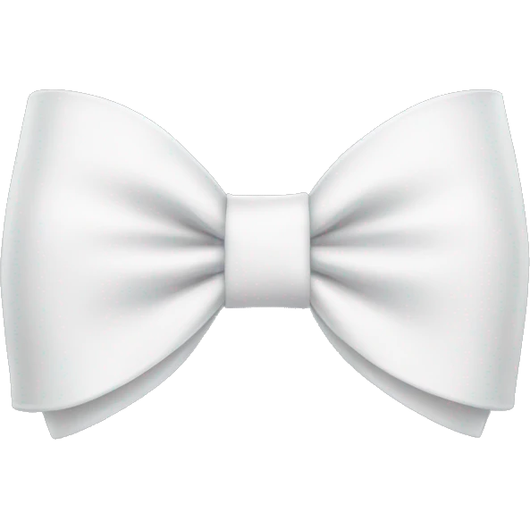 white bow emoji
