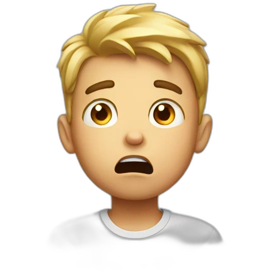 Shocked boy emoji