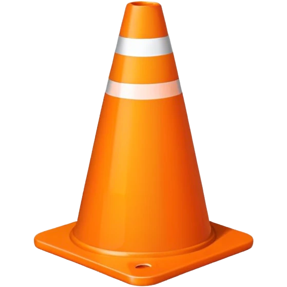 traffic cone orange  emoji