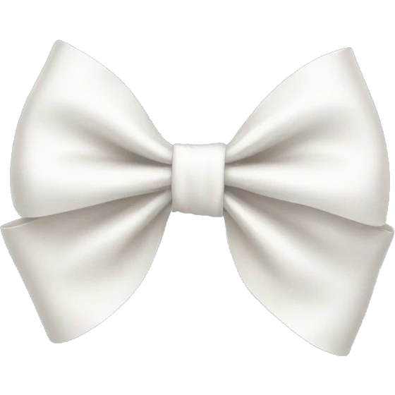 white bow emoji