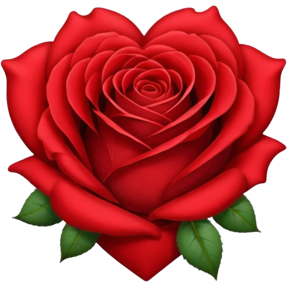 Red rose heart emoji