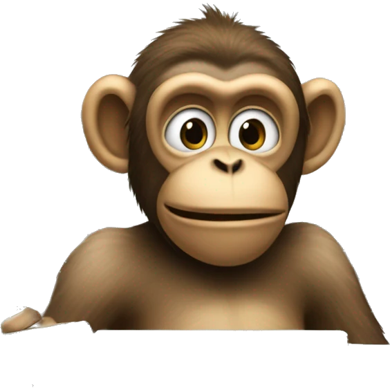Monkey behind the cash register emoji