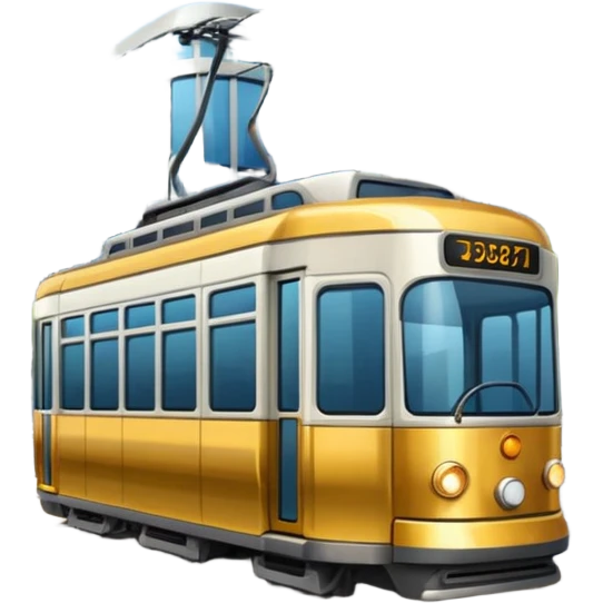 tram in city emoji