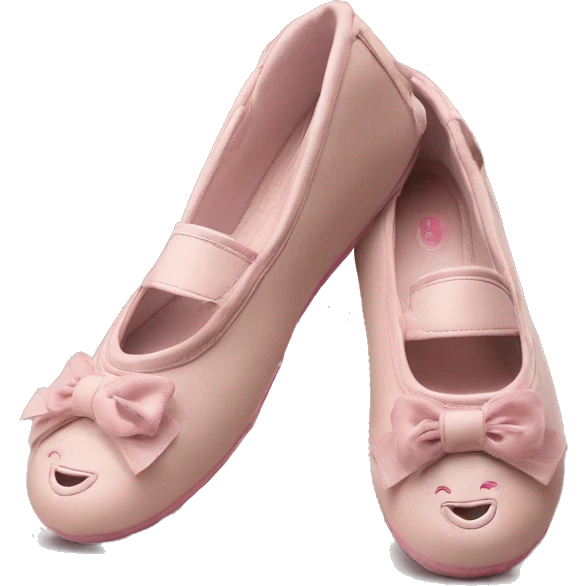 Chaussons ballerines isotoner semelles du dessous en cuir  emoji