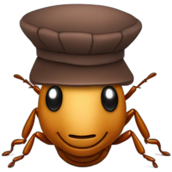 cockroach in a beret emoji