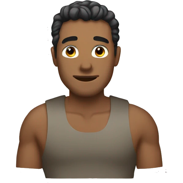 Man with bobatea emoji