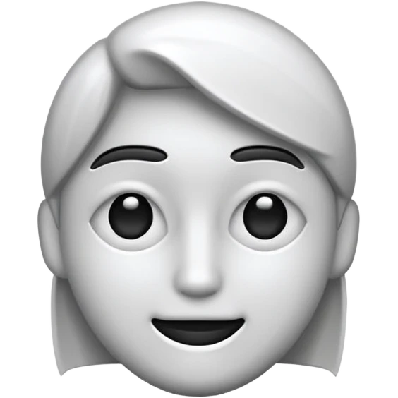 i only want an outline and it has to be straight emoji