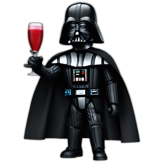 Darth Vader cheers emoji