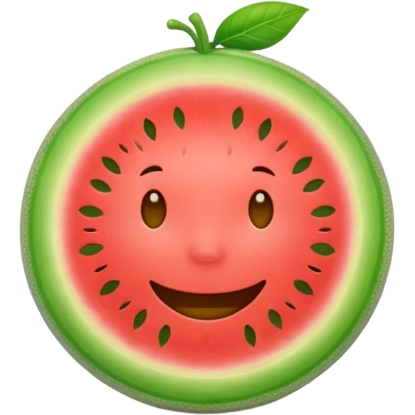 smiling melon emoji