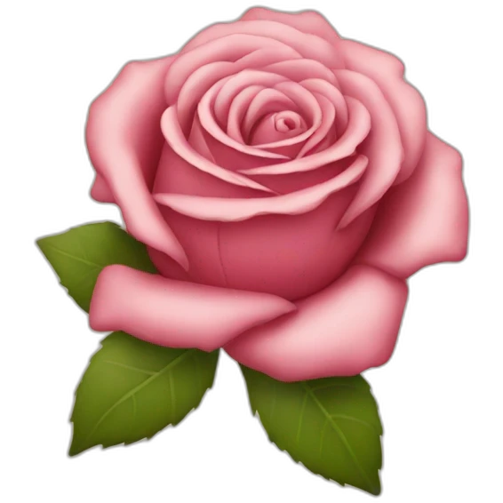 Rose with a smile emoji