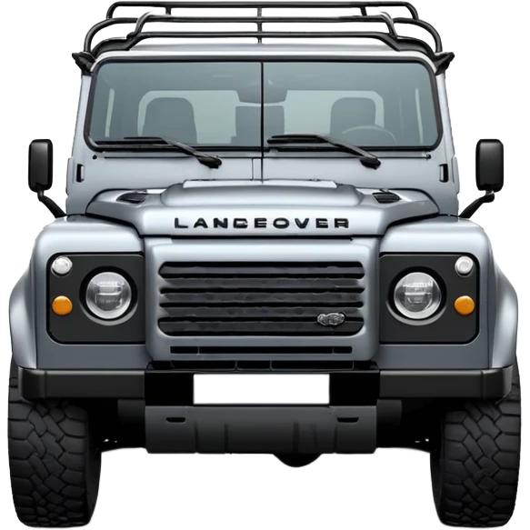 New Landrover Defender 110 in Carpathian Grey with gloss black accents emoji