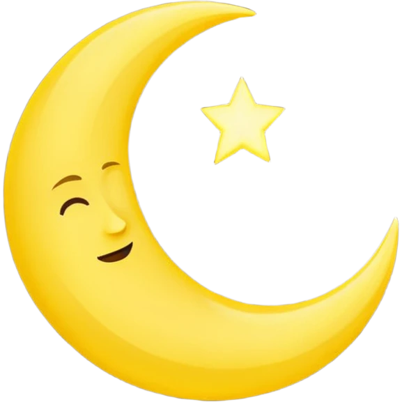 Crescent emoji